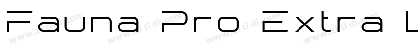 Fauna Pro Extra Lig字体转换